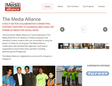Tablet Screenshot of mediaalliance.asia
